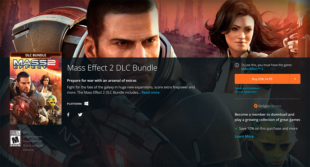 download mass effect 2 for free